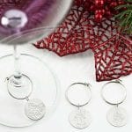 aurora gioielli - lucca - linea home - argento - prodotti artigianali - prodotti personalizzati - idee regalo - segnaposto per calici da vino - segnaposto argento