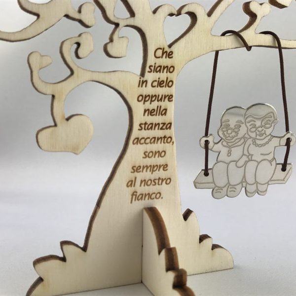 albero vita per i nonni legno e argento 4