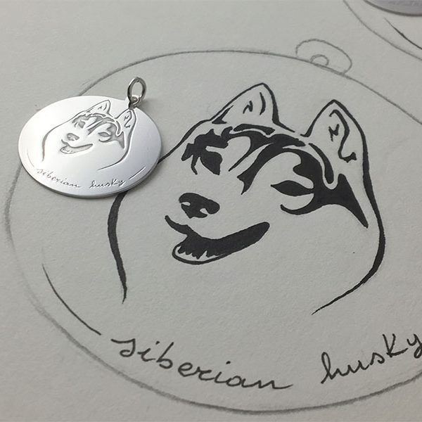 ciondolo-cane-siberian-husky